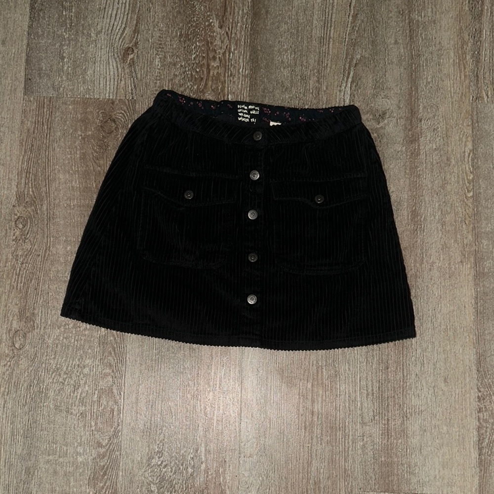 Zara Black A-Line Mini Skirt for Night Out